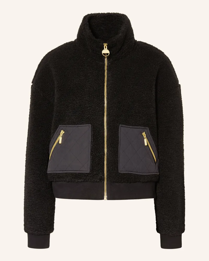 Barbour Teddyfell-Jacke Gea schwarz Schwarz