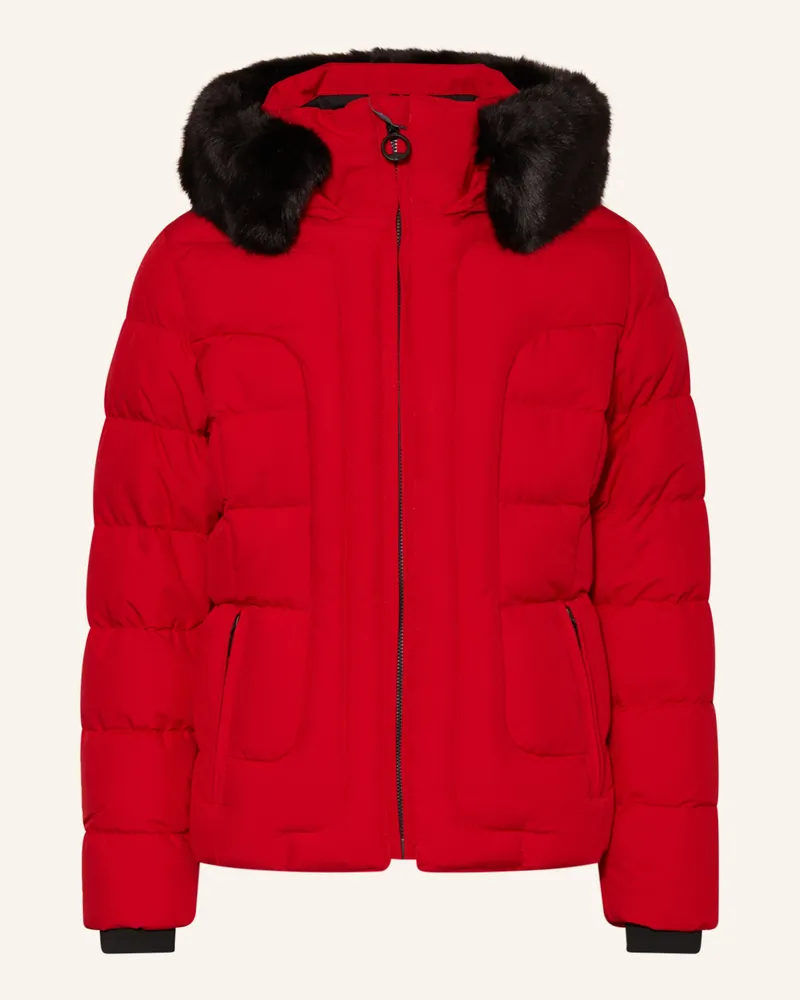 Wellensteyn Steppjacke BELVITESSE mit Kunstpelz Rot
