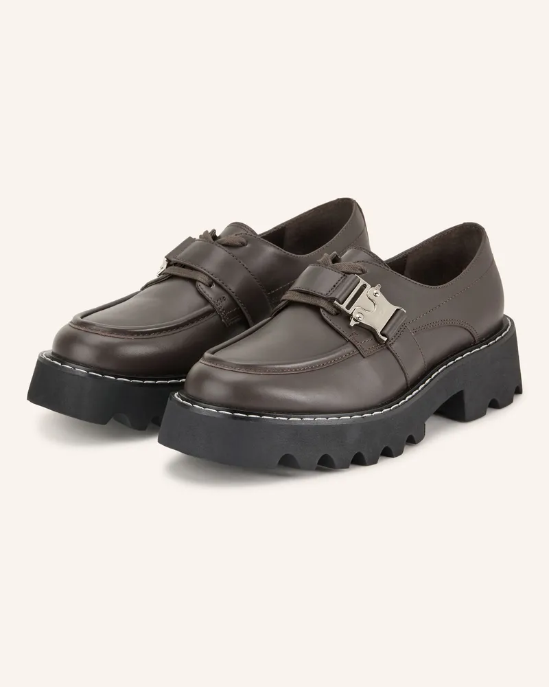 Marc Cain Plateau-Loafer braun Dunkelbraun