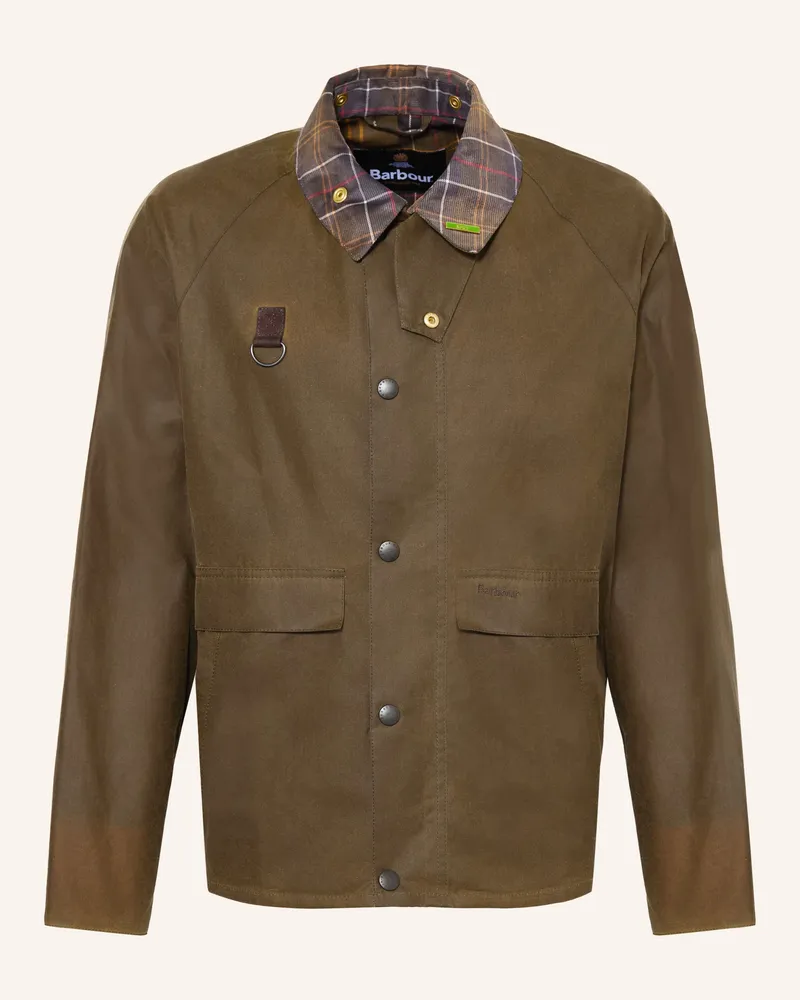 Barbour Fieldjacket Icons Spey gruen Khaki