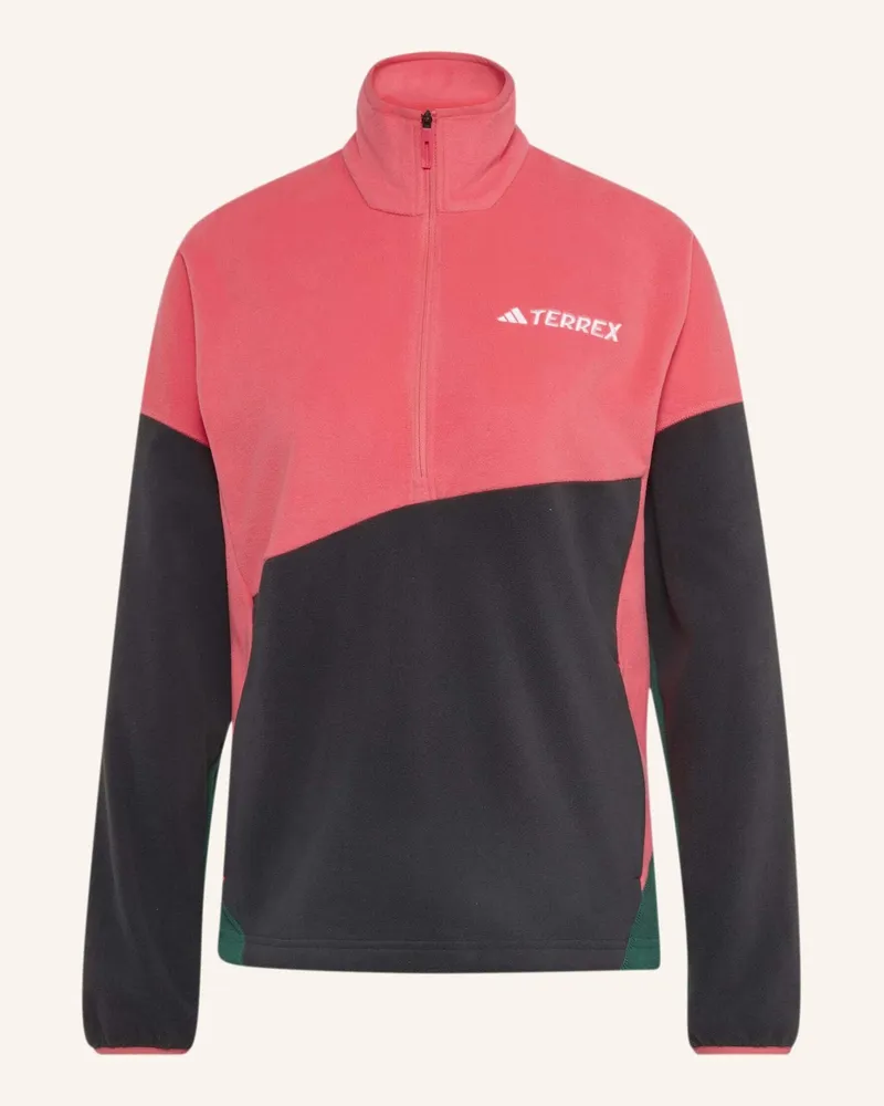adidas Fleece-Troyer Terrex Multi Climawarm pink Grau