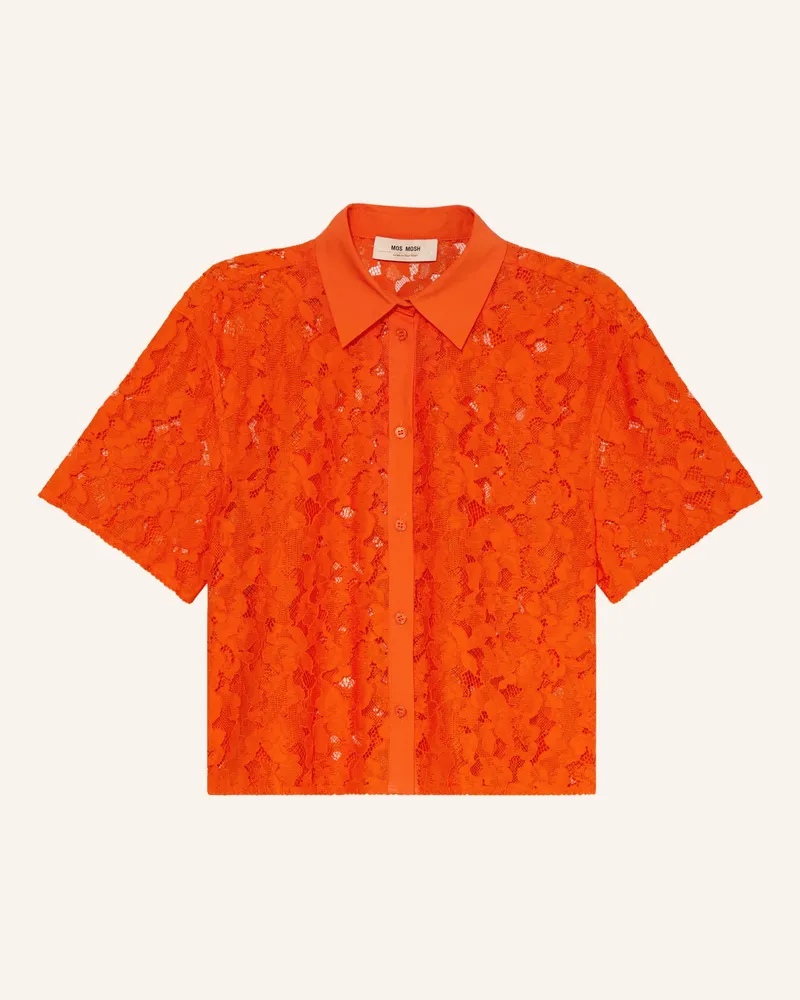 Mos Mosh Hemdbluse Mmlia Aus Spitze orange Neonorange