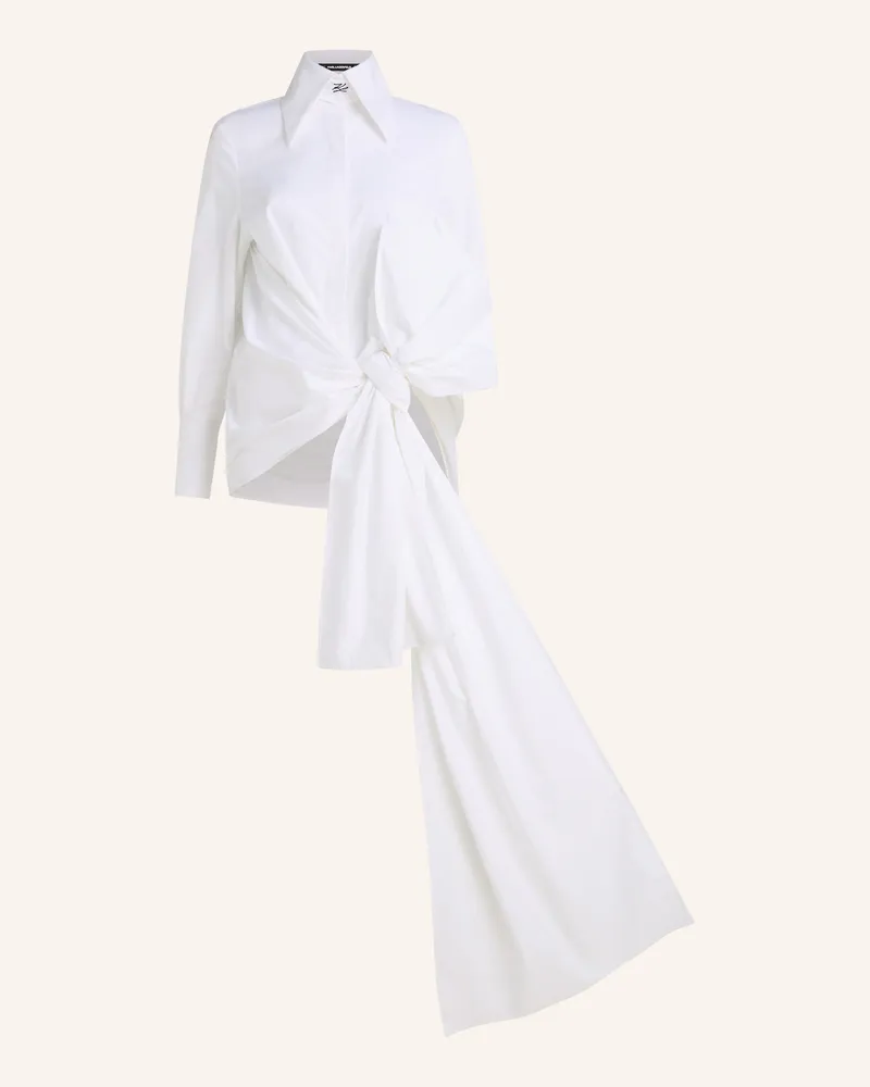 Karl Lagerfeld Kl Studio Bluse weiss Weiss