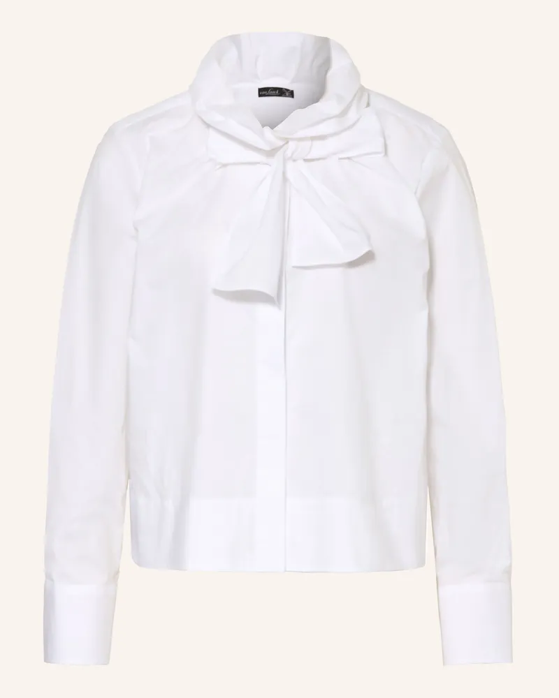 van Laack Bluse Vl-Bietas-Sv Mit Abnehmbarer Schluppe weiss Weiss