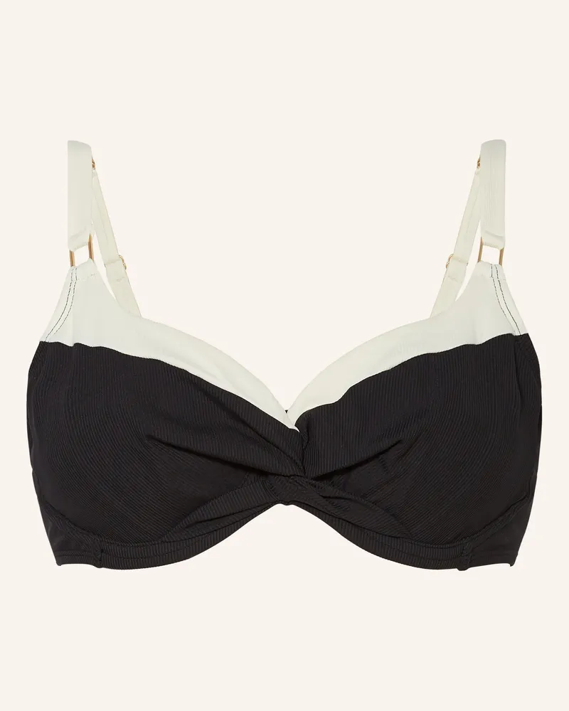 Beachlife Bügel-Bikini-Top Vanilla & Black schwarz Schwarz