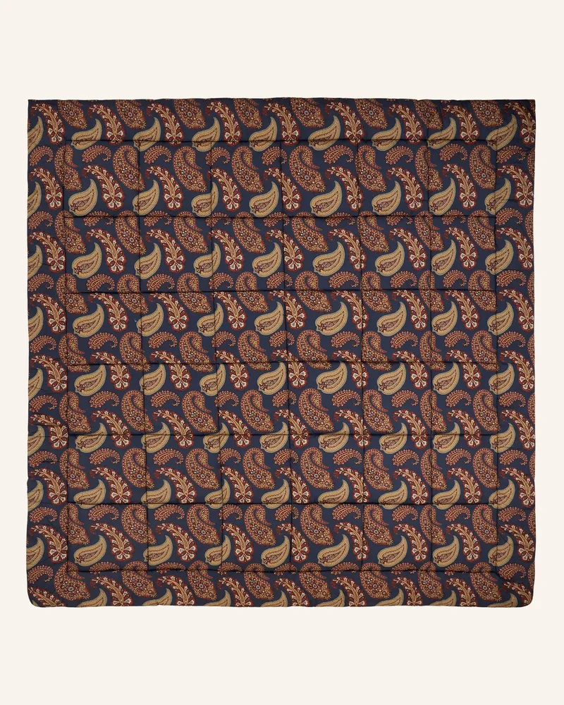 Etro Tagesdecke rot Dunkelblau