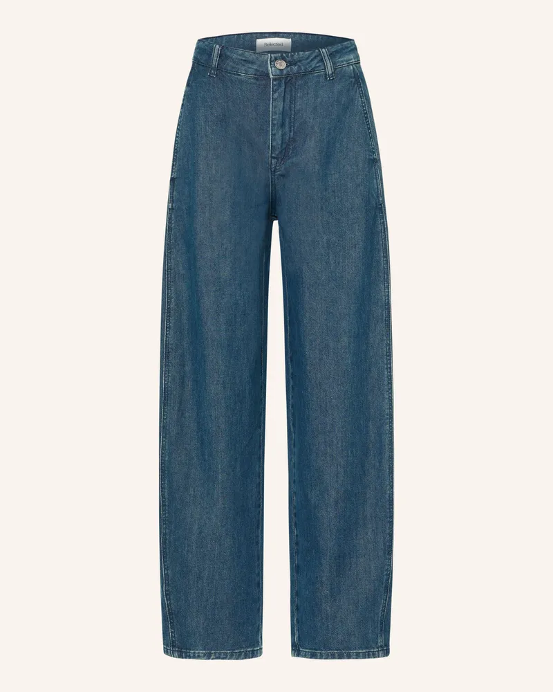 Selected Barrel Jeans blau Medium