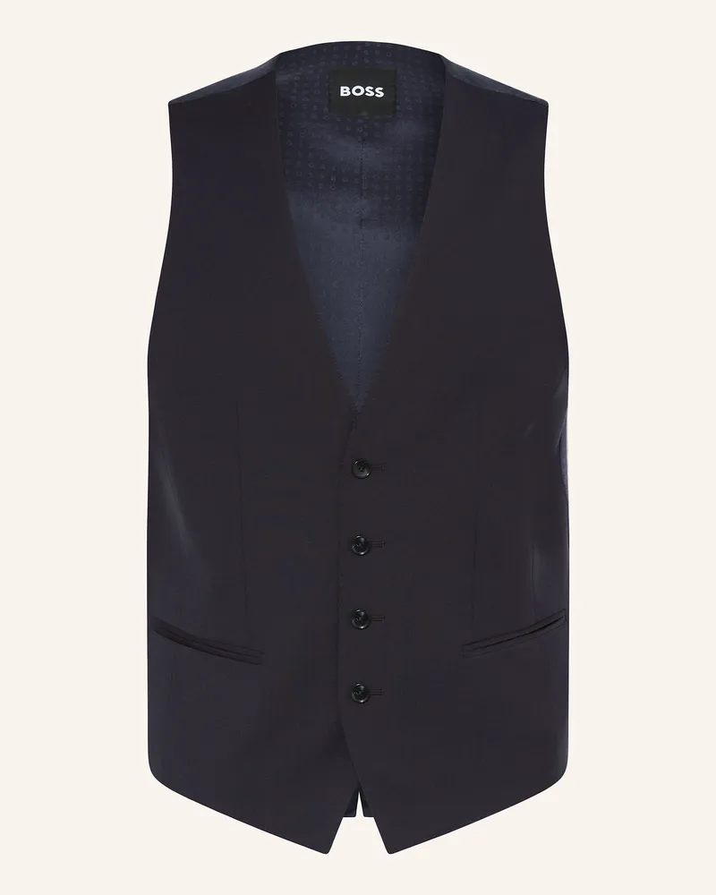 HUGO BOSS Anzugweste HUGE Slim Fit Dunkelblau