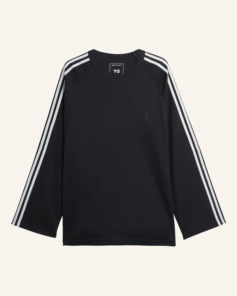 Y-3 Y-3 3-Streifen Longsleeve schwarz Schwarz