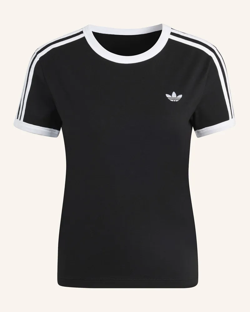 adidas T-Shirt 3 Stripes schwarz Schwarz