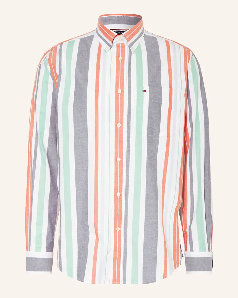 Tommy Hilfiger Oxfordhemd REGATTA STRIPE Relaxed Fit Orange