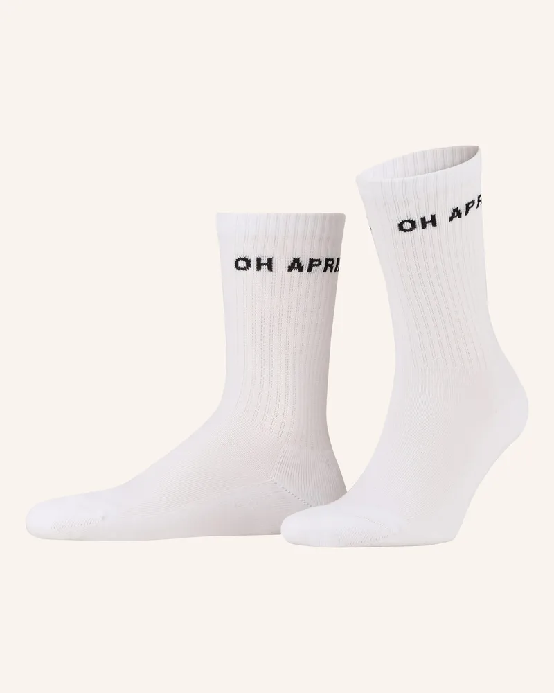 OH APRIL Socken STEFFI White