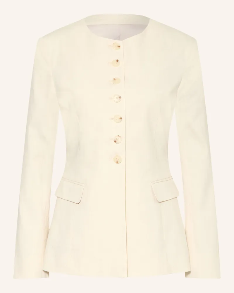 Arket Blazer Darjeling Mit Leinen weiss Ecru