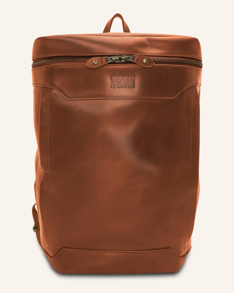 Buckle & Seam Rucksack SIWA mit Laptop-Fach Cognac