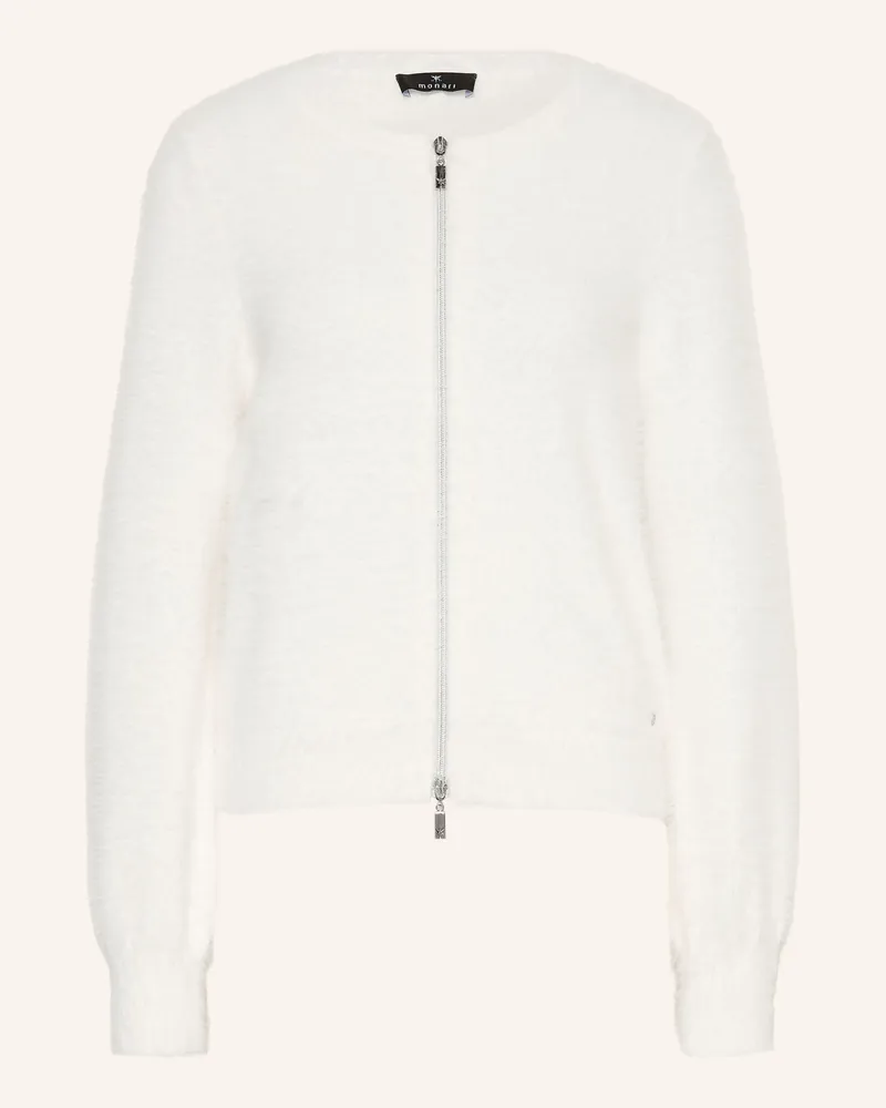 monari Strickjacke weiss Ecru