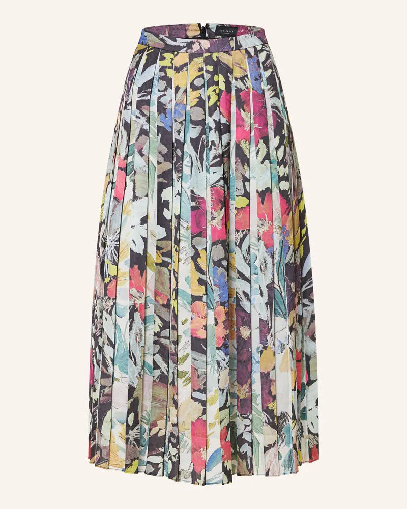 Ted Baker Faltenrock Cornina schwarz Dunkelgrau