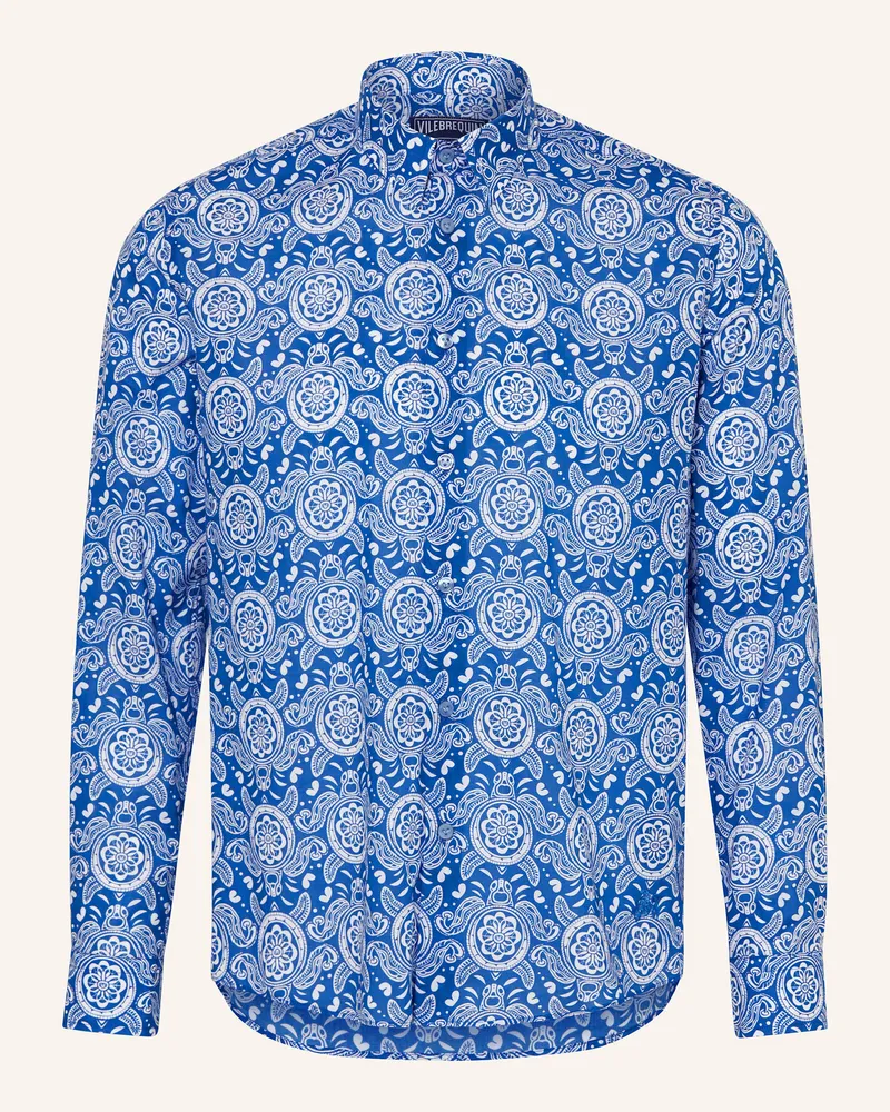 Vilebrequin Hemd CARACAL Slim Fit Blau