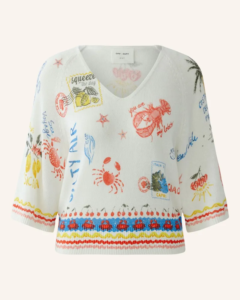 Oui  Pullover weiss Weiss