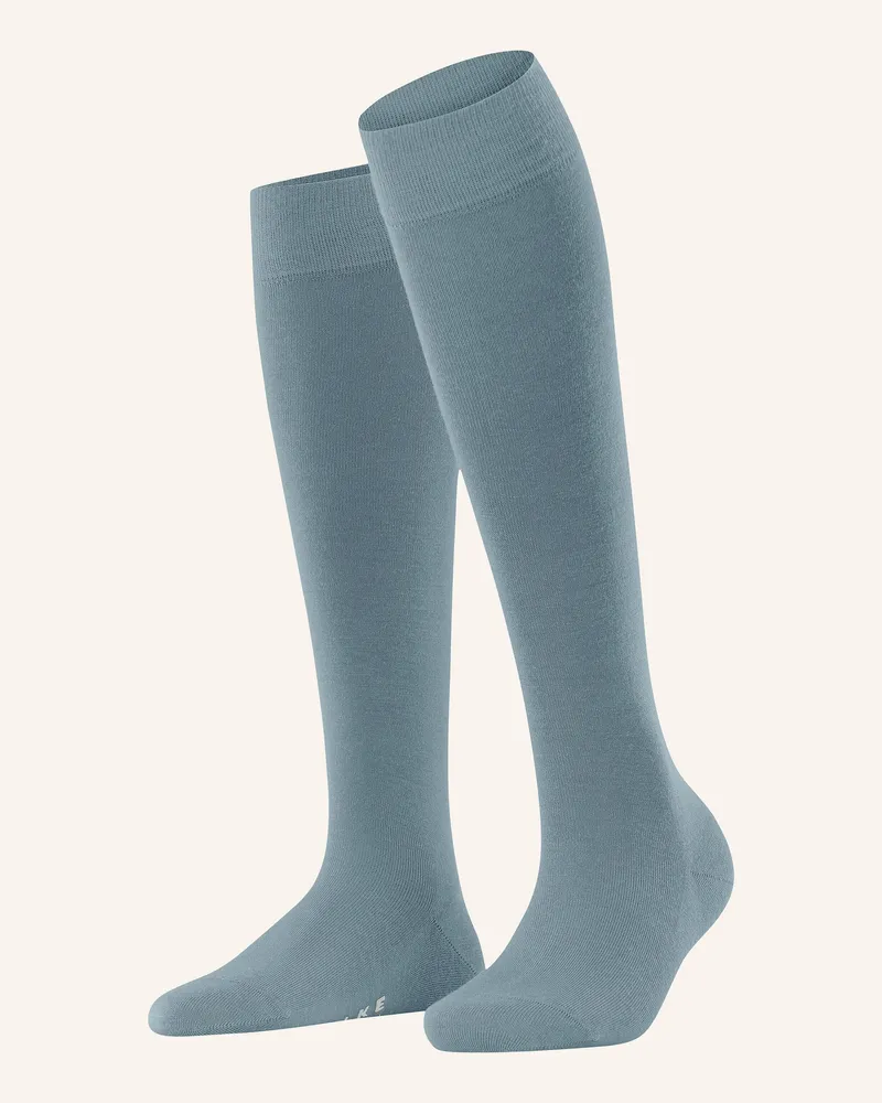 Falke Kniestrümpfe Softmerino Mit Merinowolle grau 6592