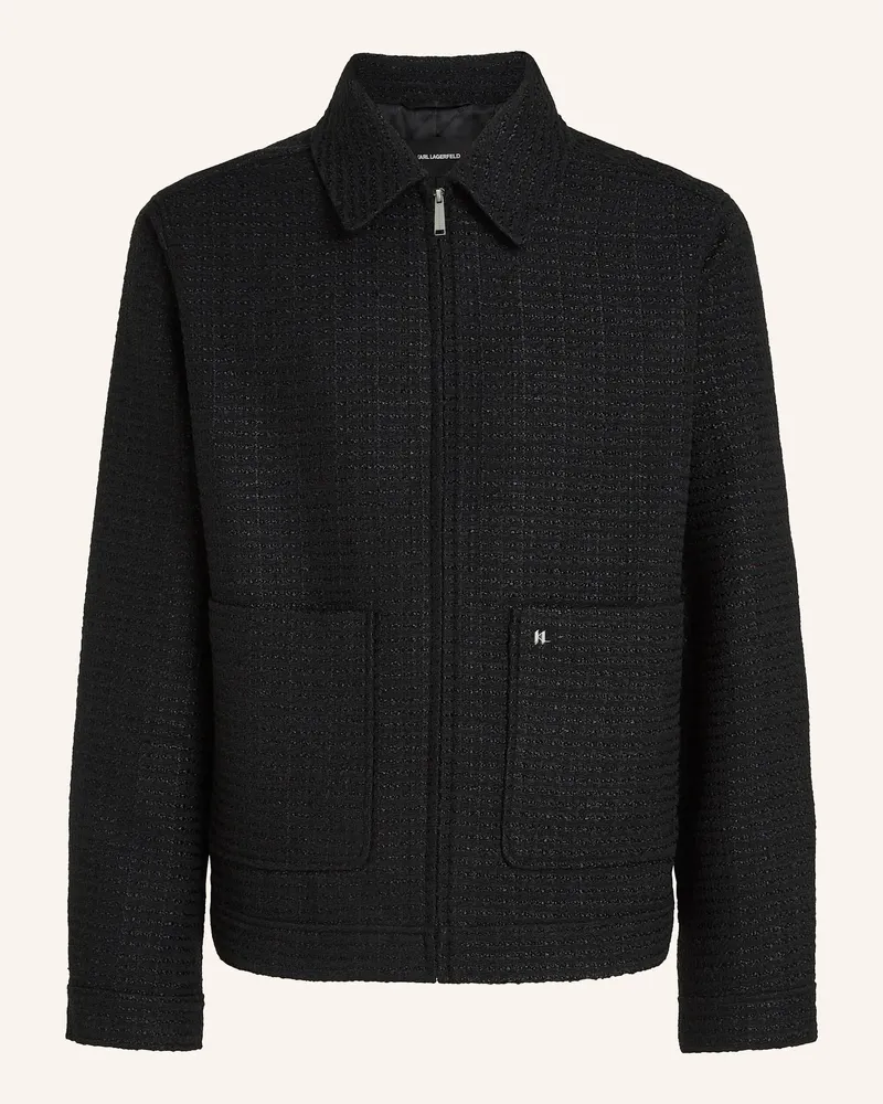 Karl Lagerfeld Jacke schwarz Schwarz