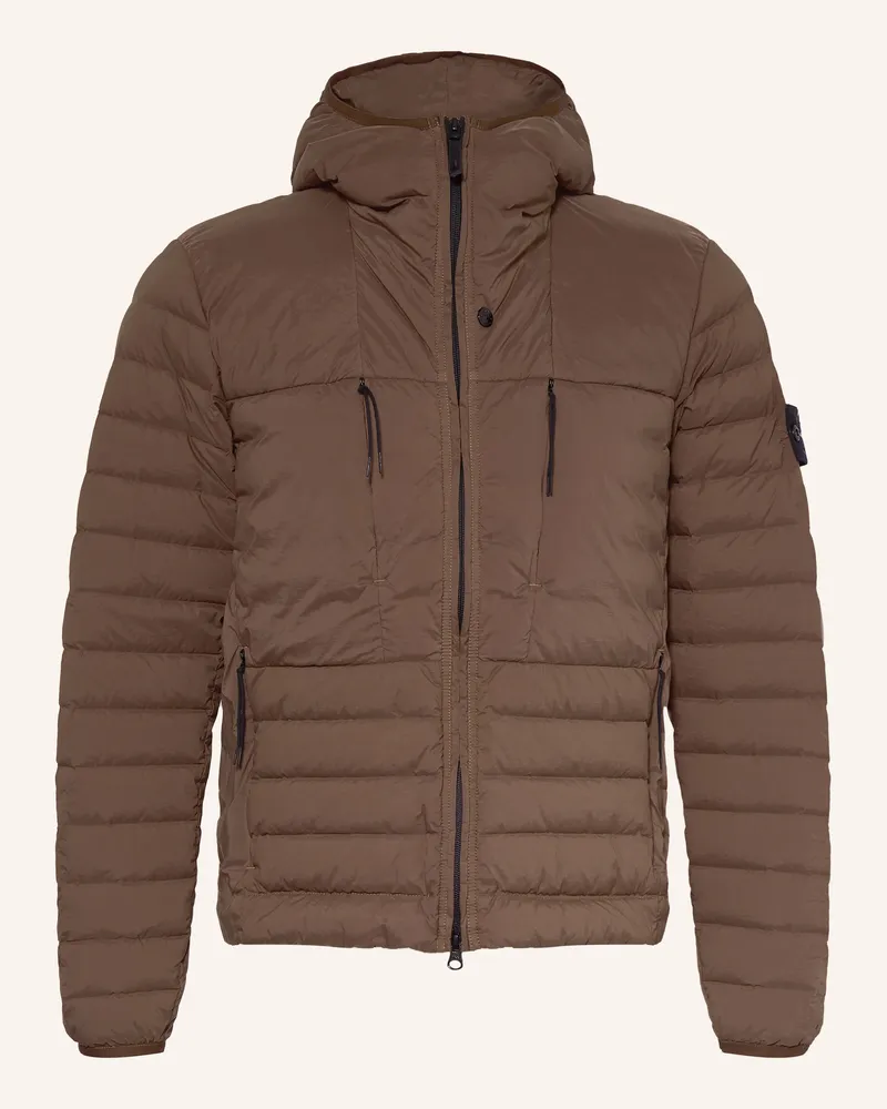 Stone Island Daunenjacke Dunkelbraun