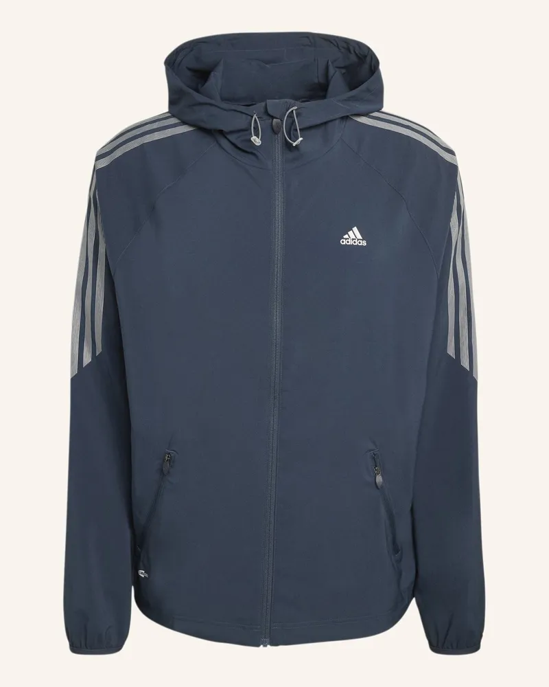 adidas STRIPED REGULAR WINDRUNNER JACKE Schwarz