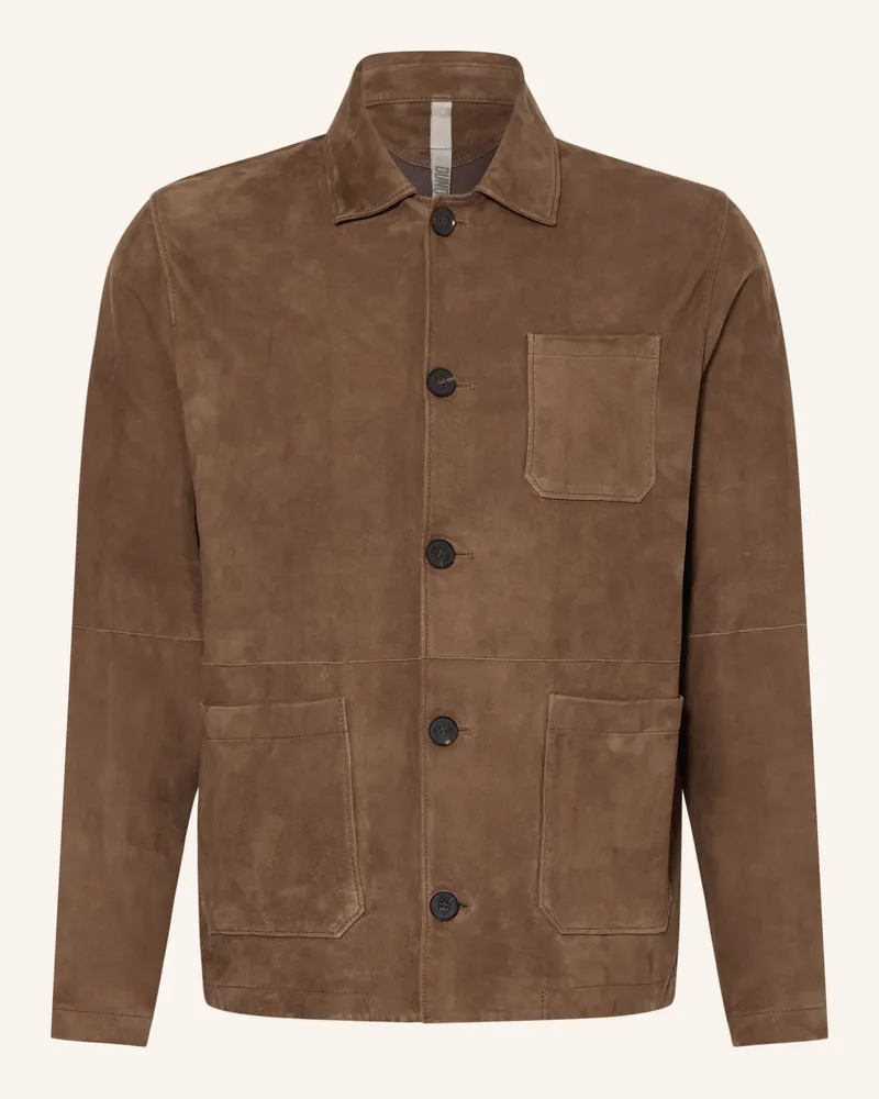 DUNO Leder-Overjacket Corex braun Braun