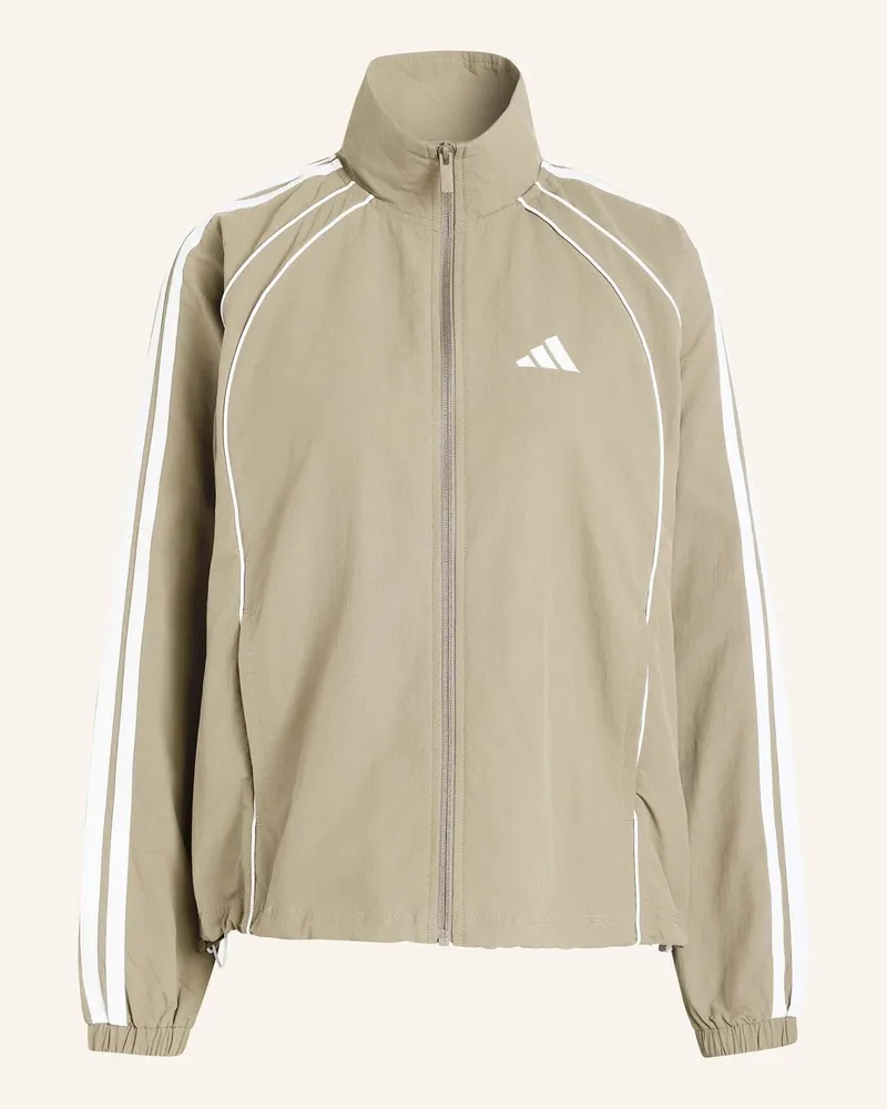 adidas Iconic Trainingsjacke, Gewebt, 3-Streifen beige Khaki