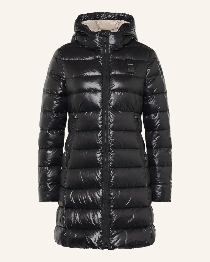 Blauer Steppmantel Adelaide schwarz Schwarz