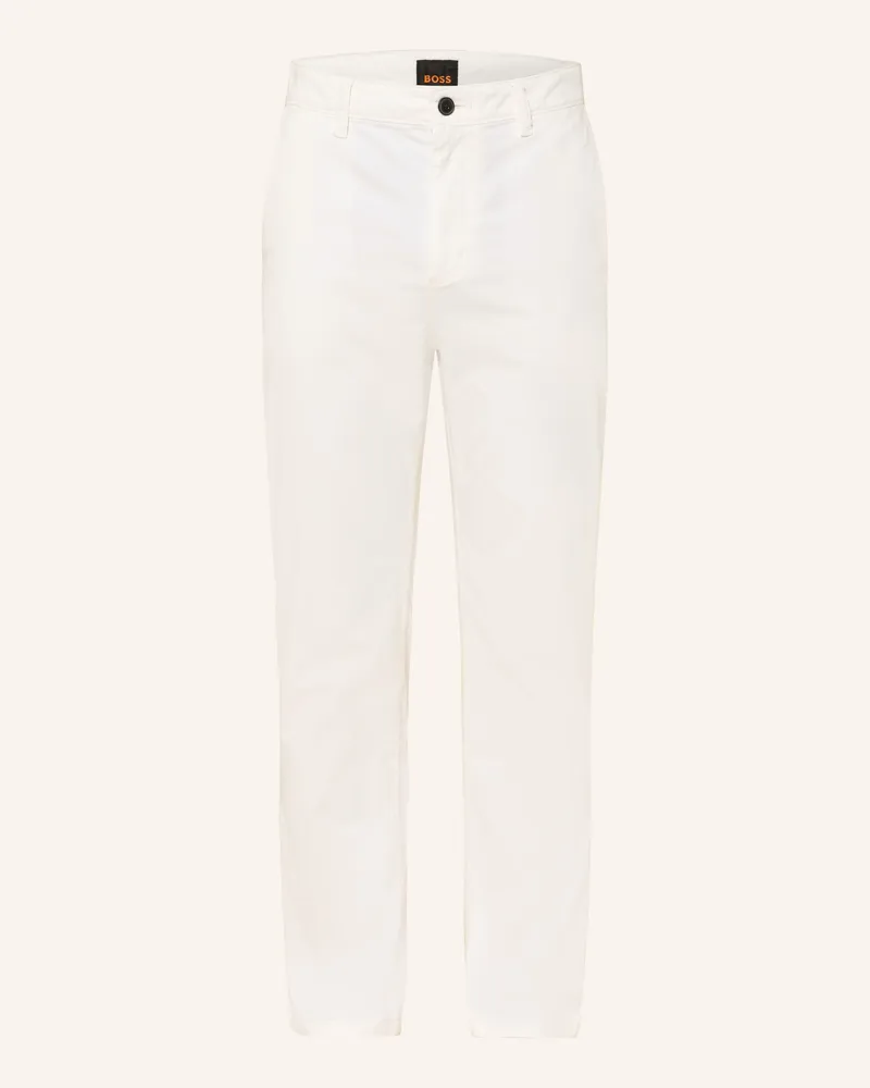 HUGO BOSS Chino Tapered Fit weiss Weiss