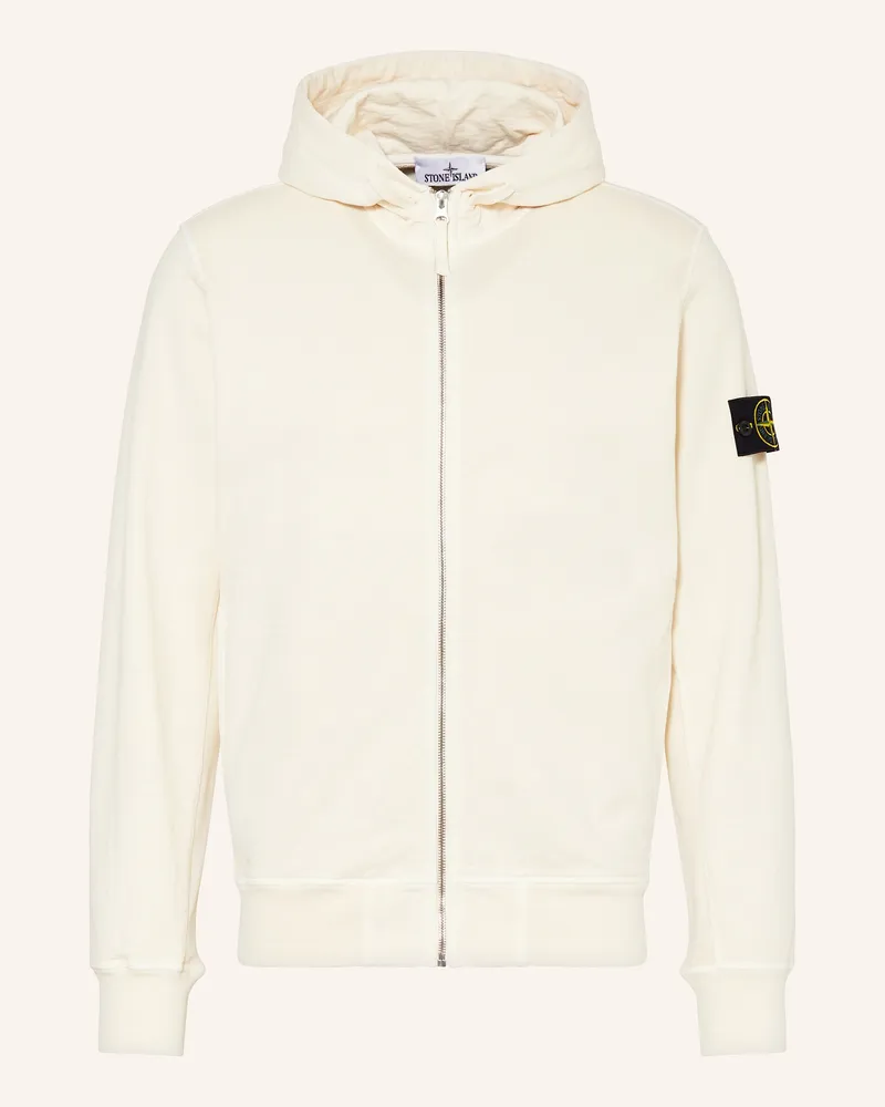Stone Island Sweatjacke Creme