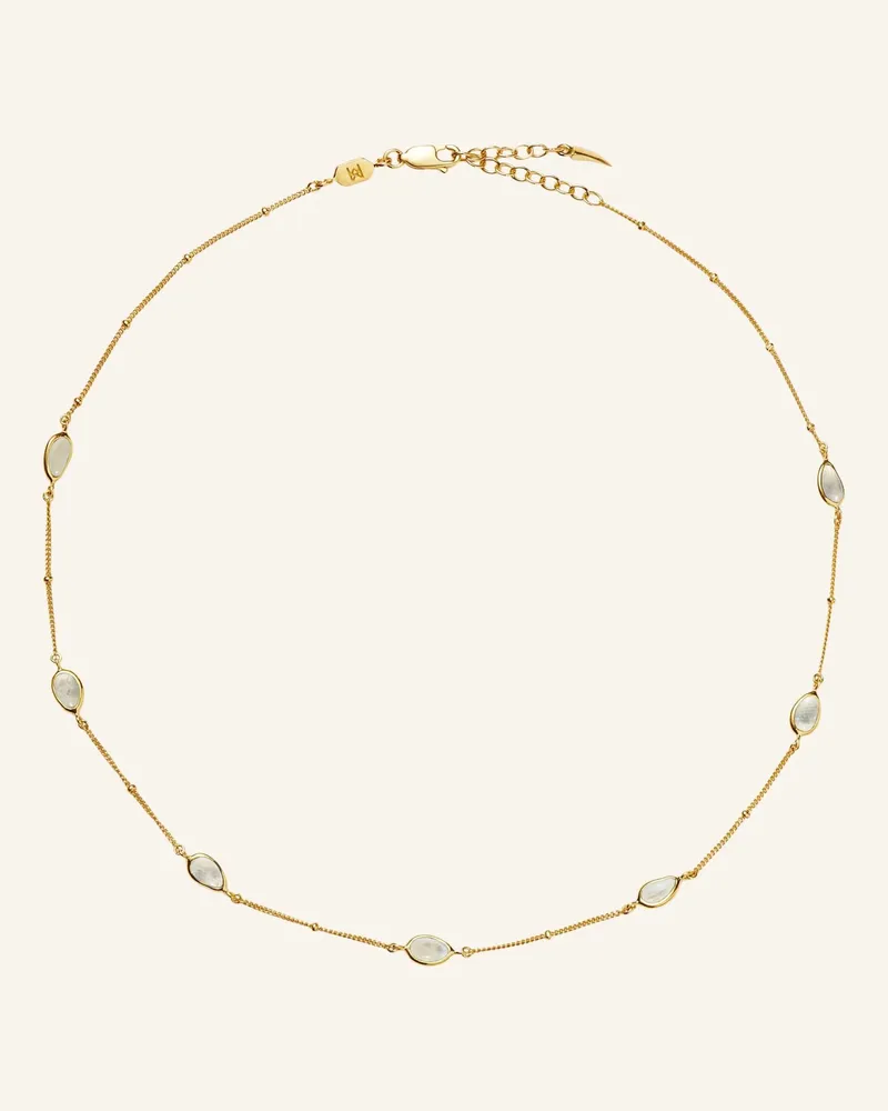 Missoma Ketten Magma Gemstone Charm Choker By Glambou gold Gold