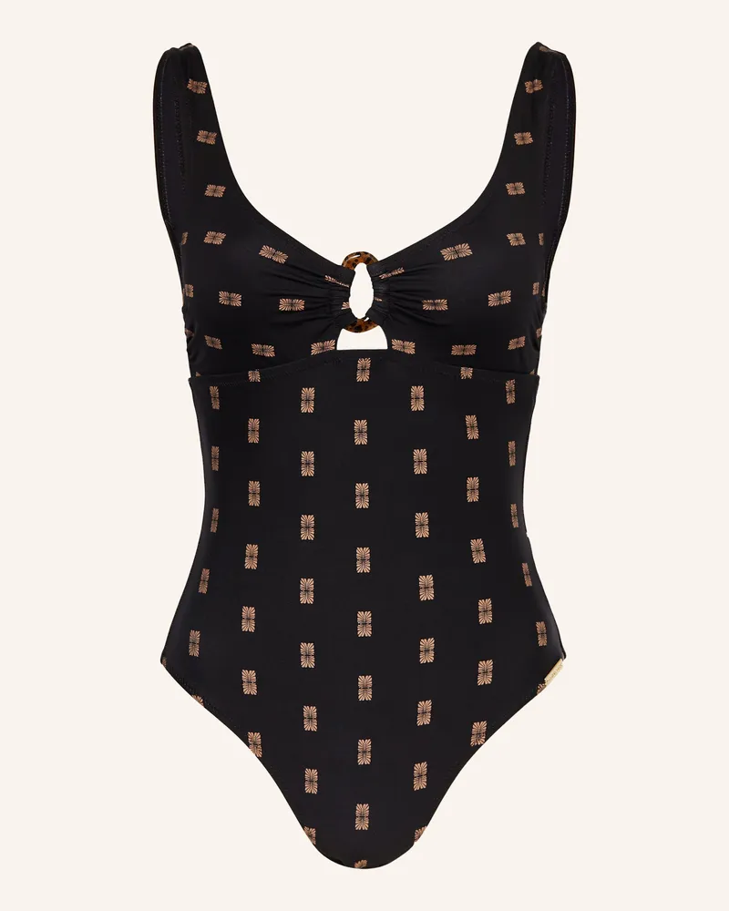 watercult Badeanzug MICROCRAFT Schwarz
