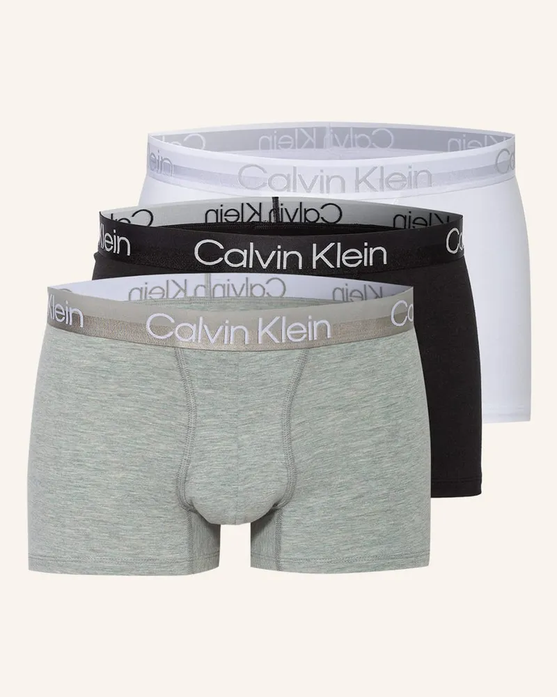 Calvin Klein 3er-Pack Boxershorts MODERN STRUCTURE Grau