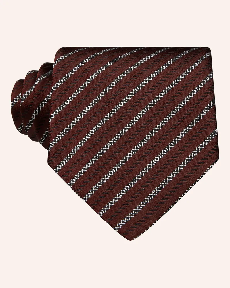 Ermenegildo Zegna Krawatte rot Dunkelrot