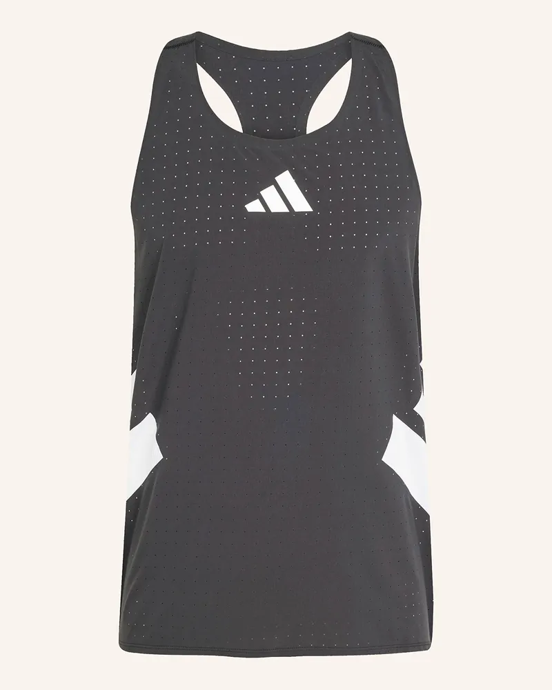 adidas Tanktop Adizero Road To Records Singlet schwarz Schwarz
