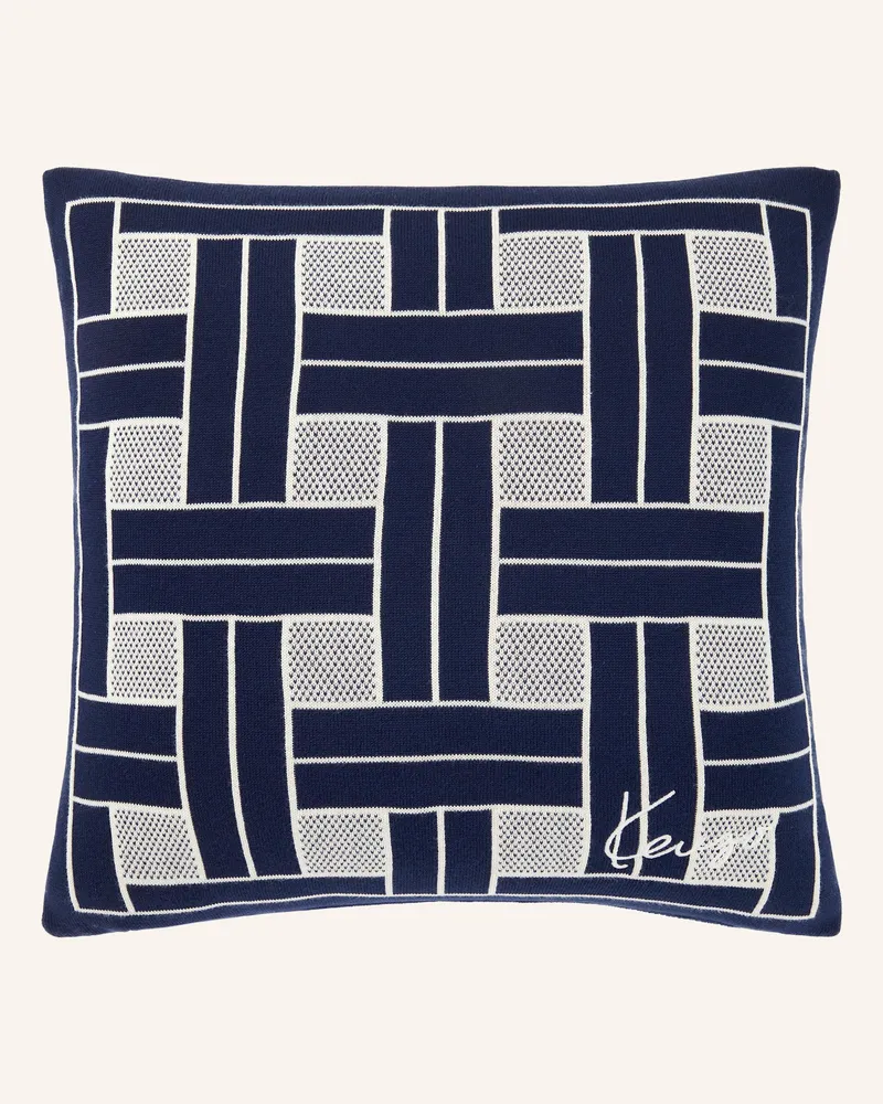 Kenzo Dekokissenhülle Kweave blau Dunkelblau