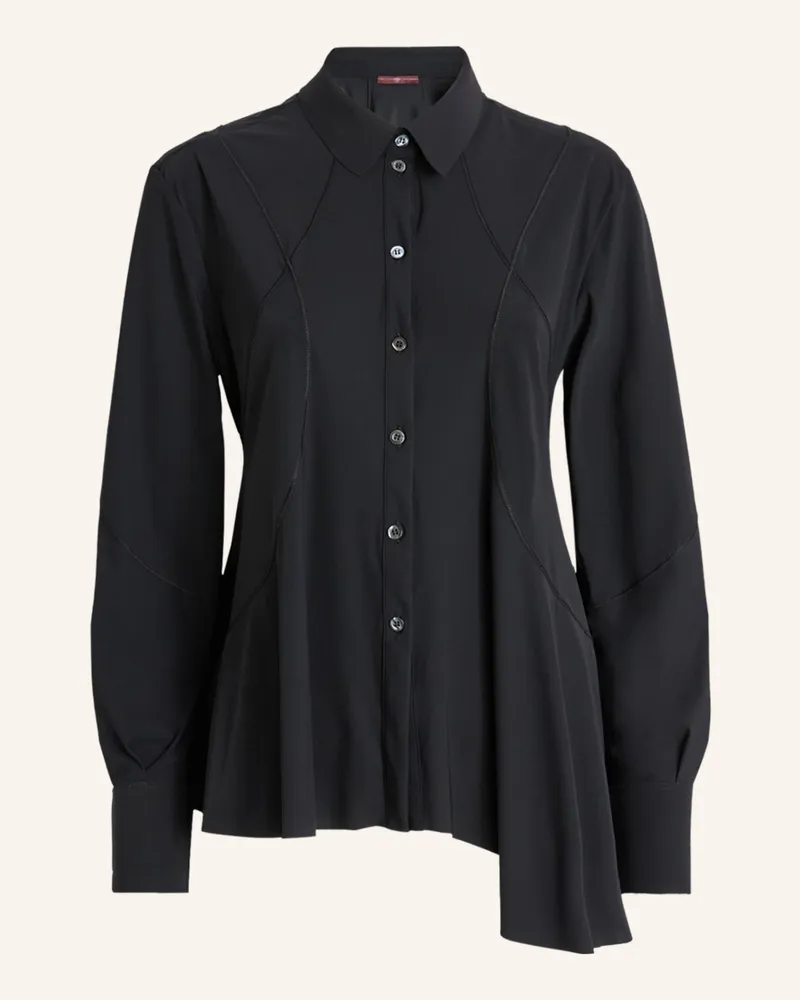 HIGH Debonhair - Schwarze Bluse Aus Sensitive® Mit Sichtbrennen﻿ schwarz Schwarz