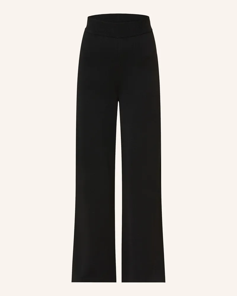 Mrs & HUGS Marlenehose schwarz Schwarz