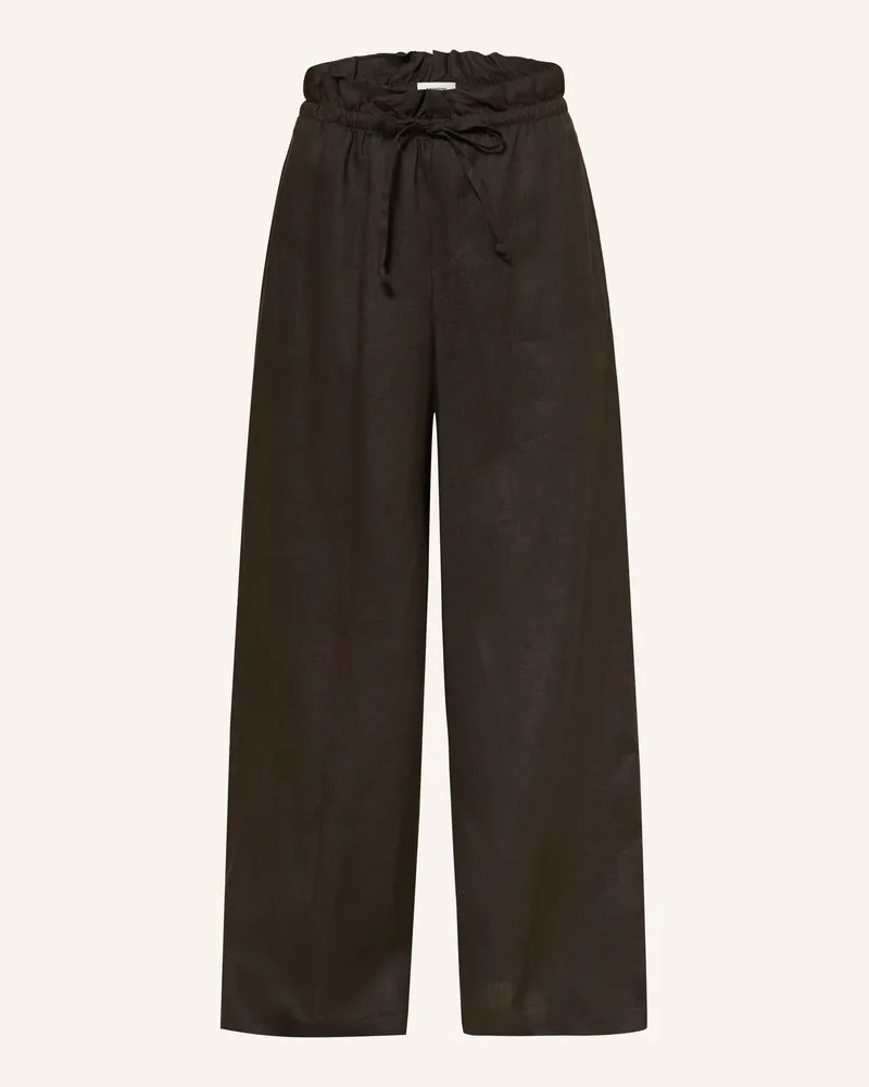 Drykorn Marlenehose Dwindle Aus Leinen braun Dunkelbraun