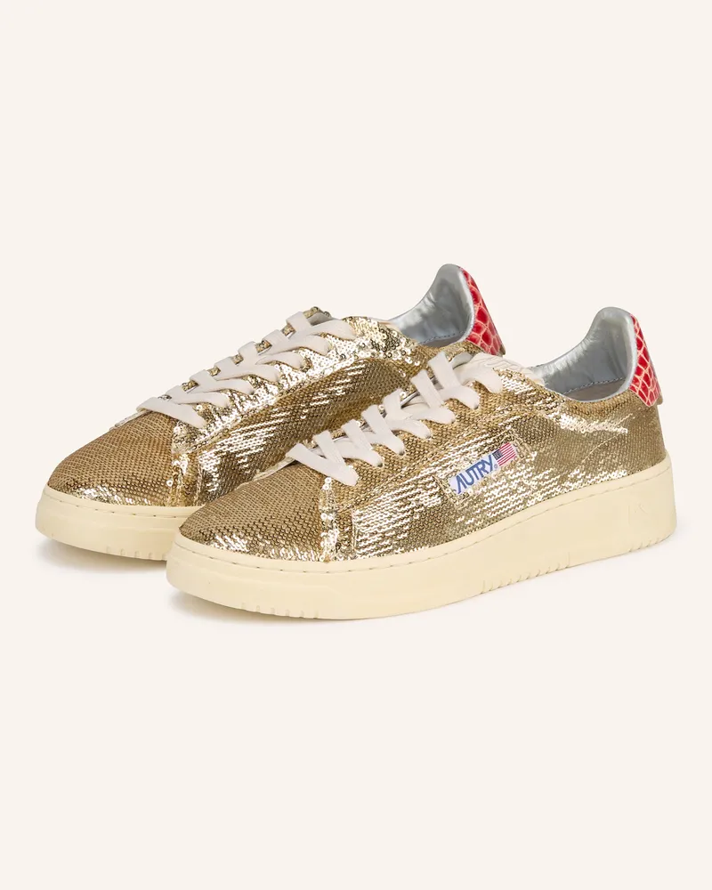 AUTRY Sneaker DALLAS mit Pailletten Gold