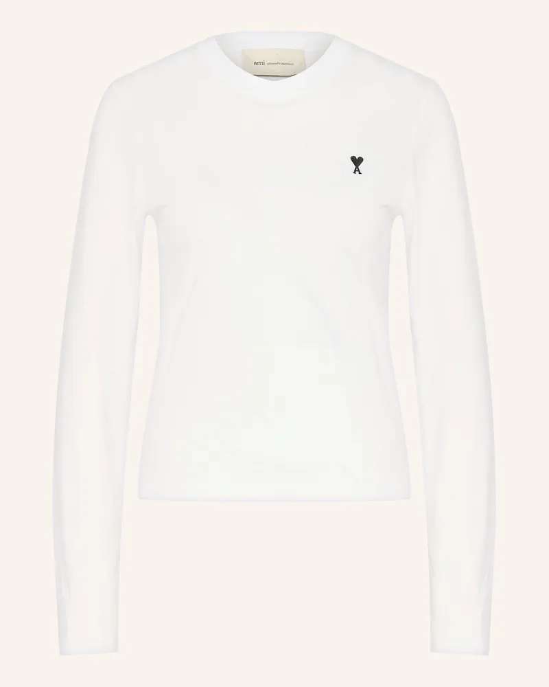 AMI Paris Longsleeve weiss Weiss