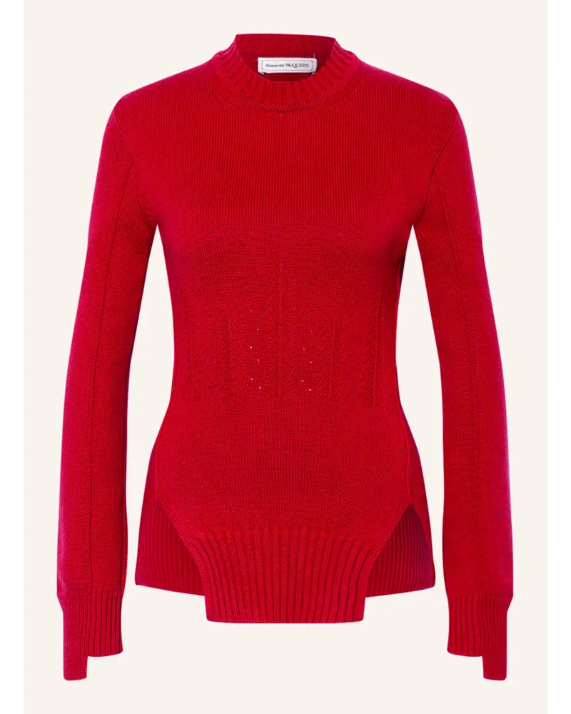 Alexander McQueen Cashmere-Pullover Rot