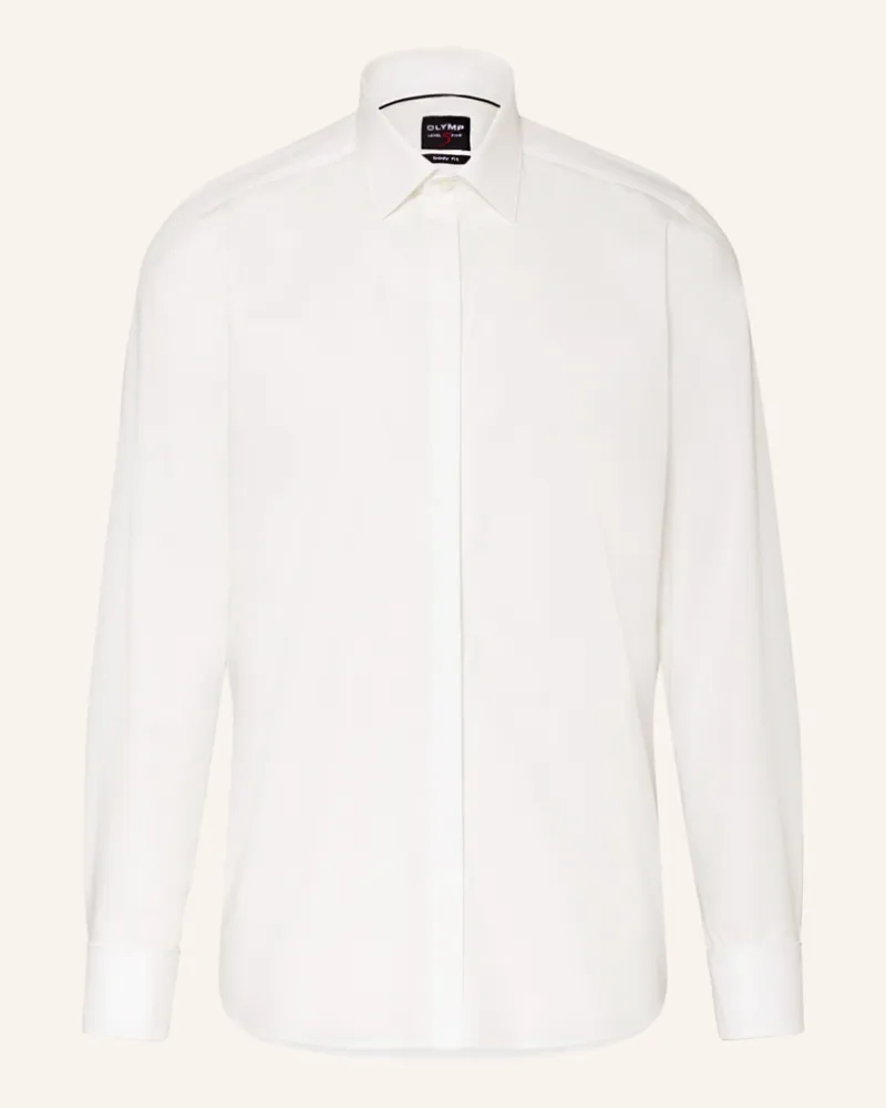Olymp Hemd Level Five Body Fit Mit Umschlagmanschette weiss 00