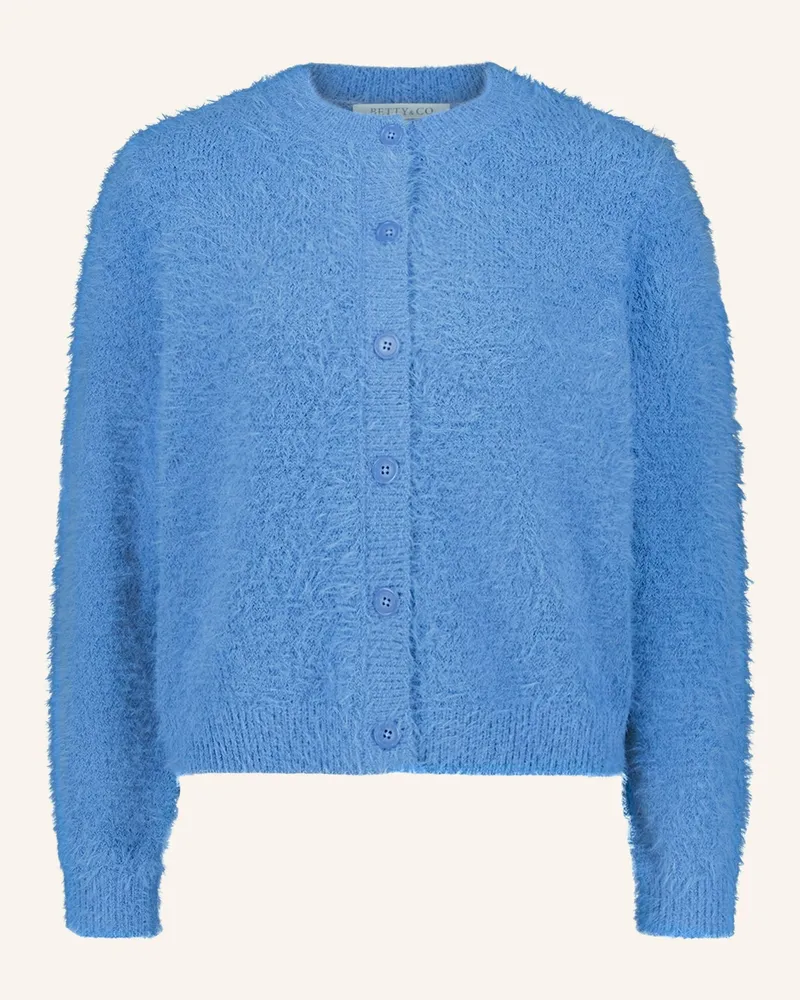 Betty Barclay Strick-Cardigan Mit Effektgarn blau Blau
