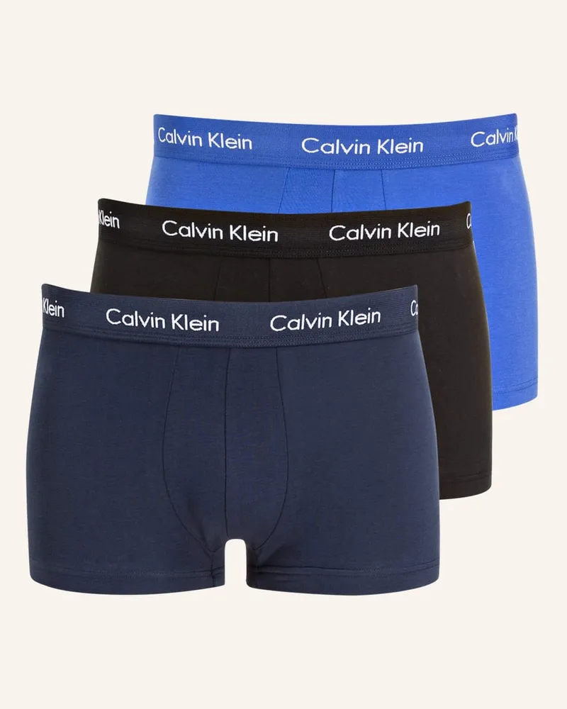 Calvin Klein 3er-Pack Boxershorts COTTON STRETCH Blau