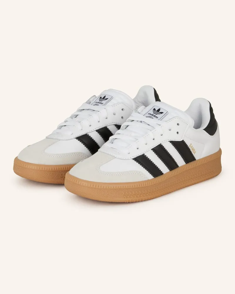 adidas Sneaker SAMBA XLG - WEISS/ SCHWARZ/ CAMEL Weiss