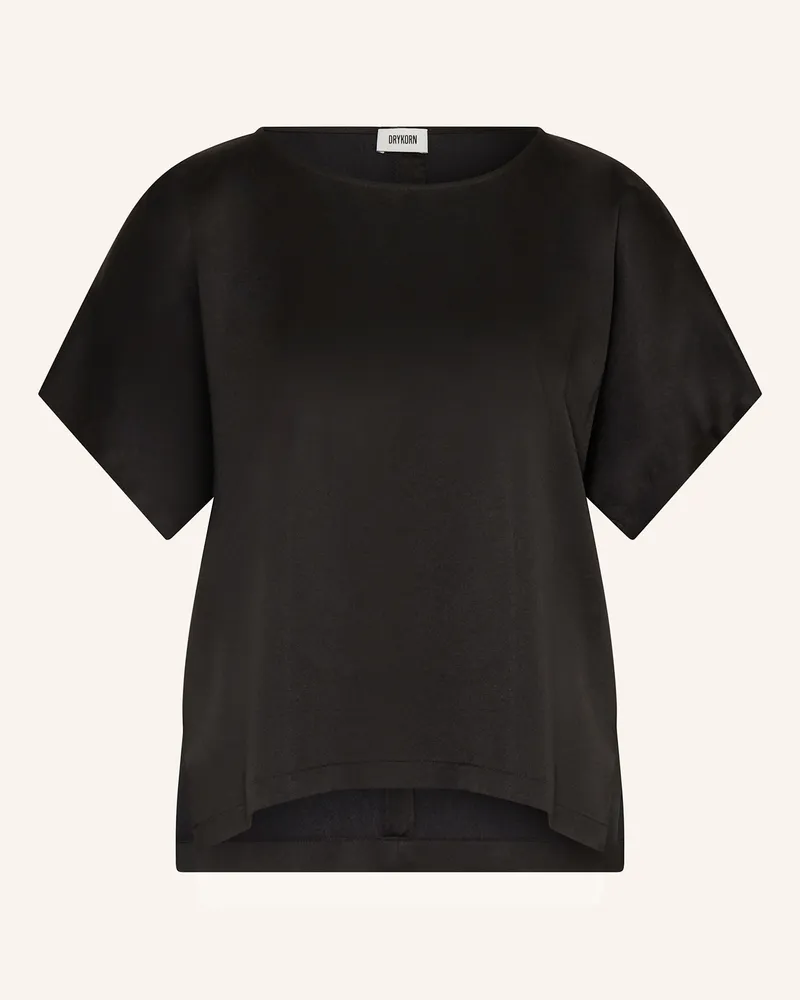 Drykorn Blusenshirt CORAMY aus Satin Schwarz
