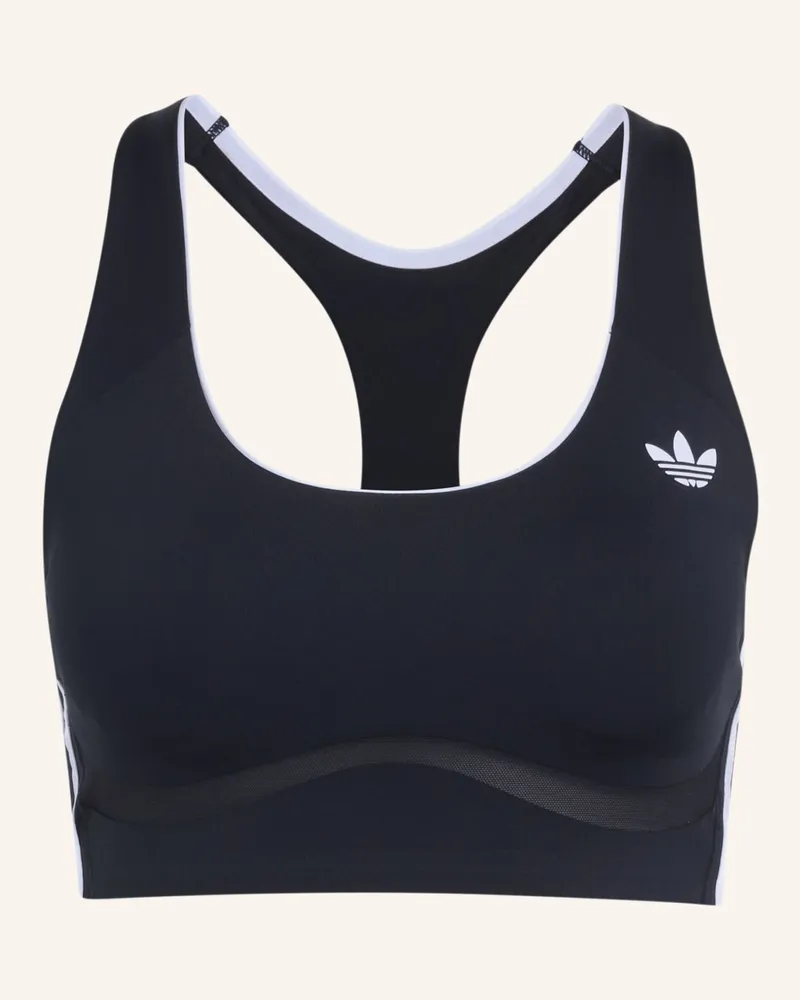 adidas Adidas Originals Sport-Bh, Mittlerer Halt schwarz Schwarz