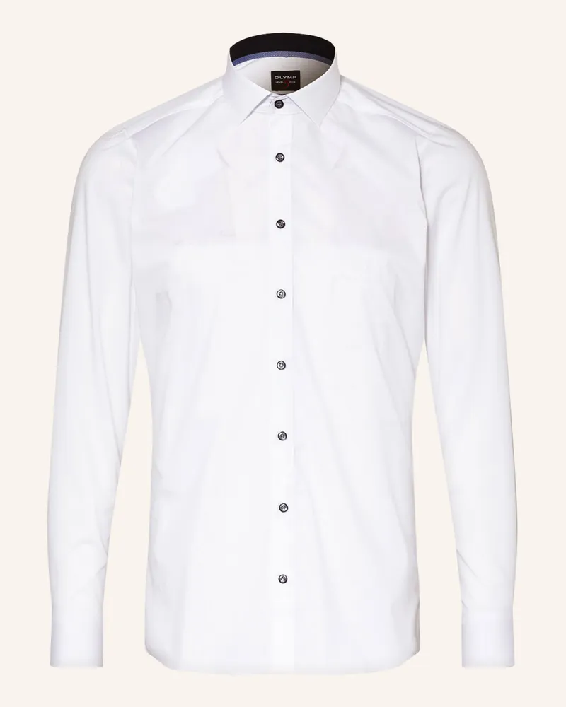 Olymp Hemd Level Five body fit Weiss